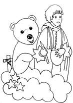 coloriage bonne nuit les petits nounours et le marchand de sable